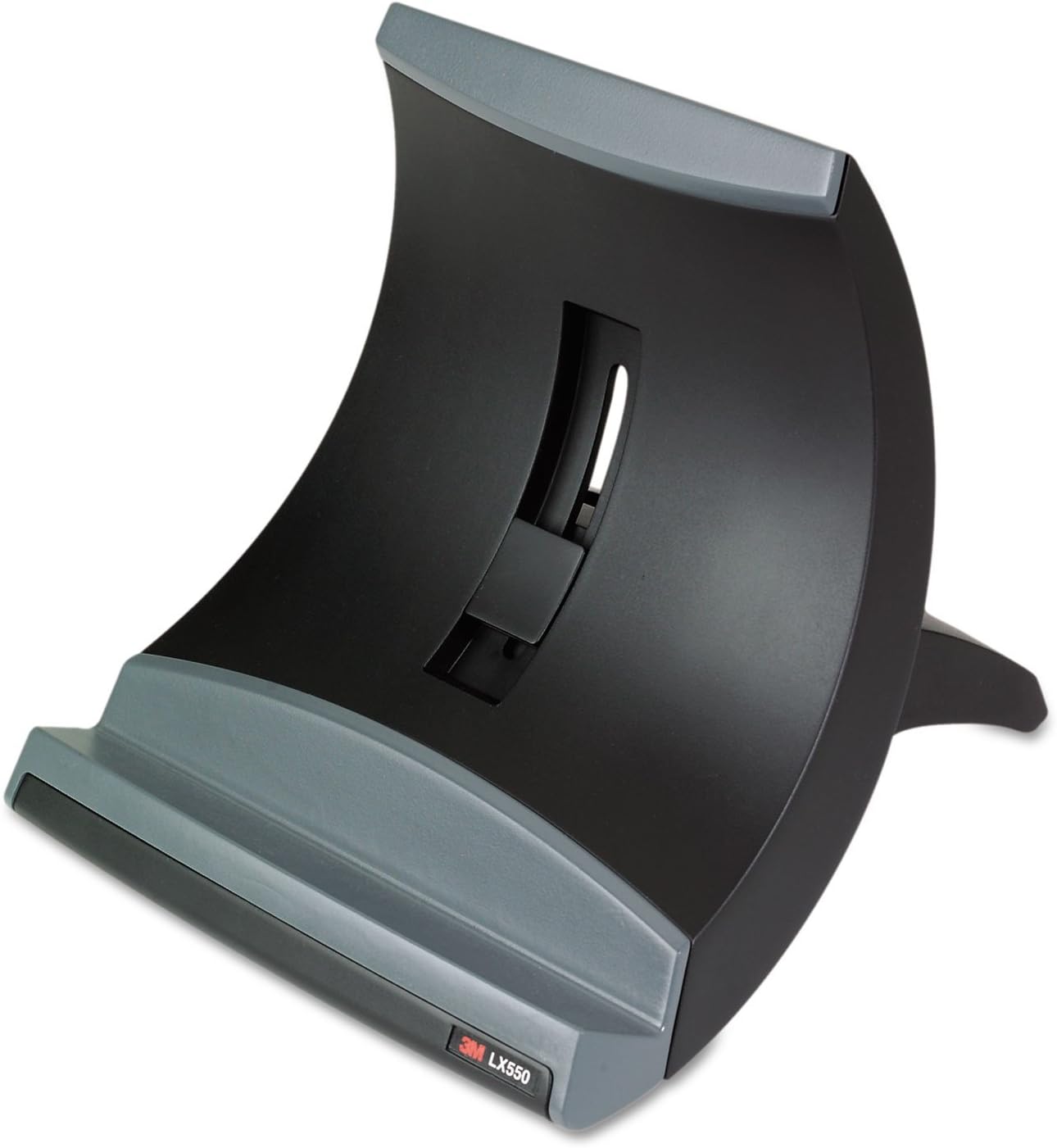3M LX550 – Elevador vertical para computadora portátil, gestión de cables, 9x12x6 12-9 12, negro