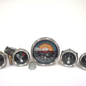 Tacómetro+Temperatura+Presión de Aceite+Ampere+ Juego de Indicadores de Combustible Compatible con IH Farmall Tractor 460, 560 GasDiesel Tacómetro+Temperatura+Presión de Aceite+Ampere+ Juego de Indicadores de Combustible Compatible con IH Farmall Tractor 460, 560 GasDiesel