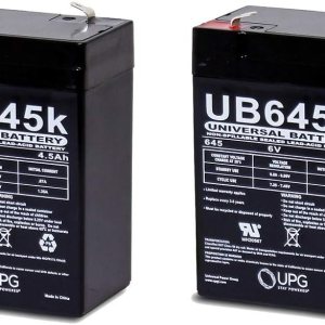 UPG Batería de repuesto Perego de 6 V y 6 voltios 4.5ah – Paquete de 2 baterías UPG Batería de repuesto Perego de 6 V y 6 voltios 4.5ah – Paquete de 2 baterías