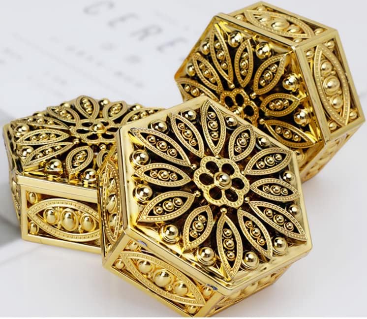 HAN SHENG 12 cajas hexagonales huecas para dulces, cajas de recuerdos de boda, cajas de almacenamiento de dulces, cajas de regalo, decoración de