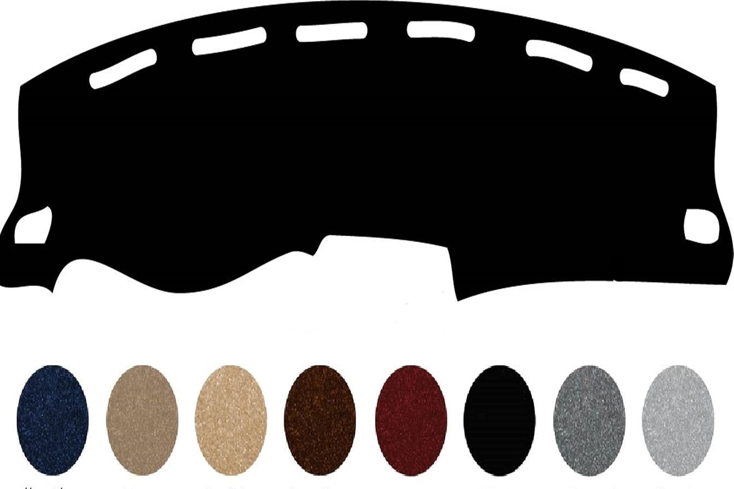 Cubierta de salpicadero de alta calidad hecha a medida, cubierta de salpicadero, tapete para Chevy Trailblazer compatible con 2002-2006 (negro)