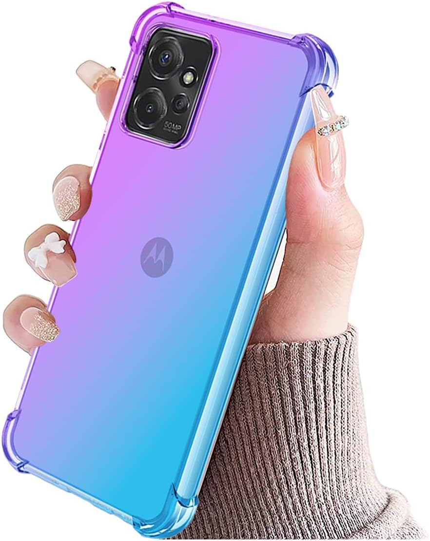 Funda para Motorola ThinkPhone, funda para Moto ThinkPhone 5G, transparente degradado, delgada, antiarañazos, TPU, a prueba de golpes, funda