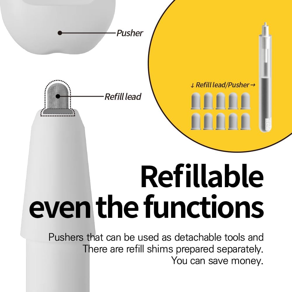 Repuesto de punta de fieltro para Apple Pencil (4 piezas, 1 juego)