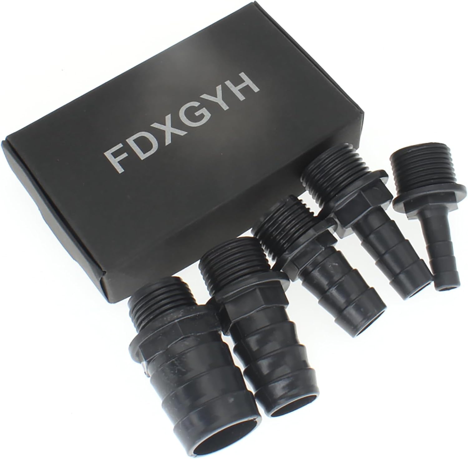 FDXGYH Kit de boquillas de repuesto para bomba de fuente, adaptadores de 5 tamaños, boquillas de plástico para acuario, pecera, estanque, hidroponía
