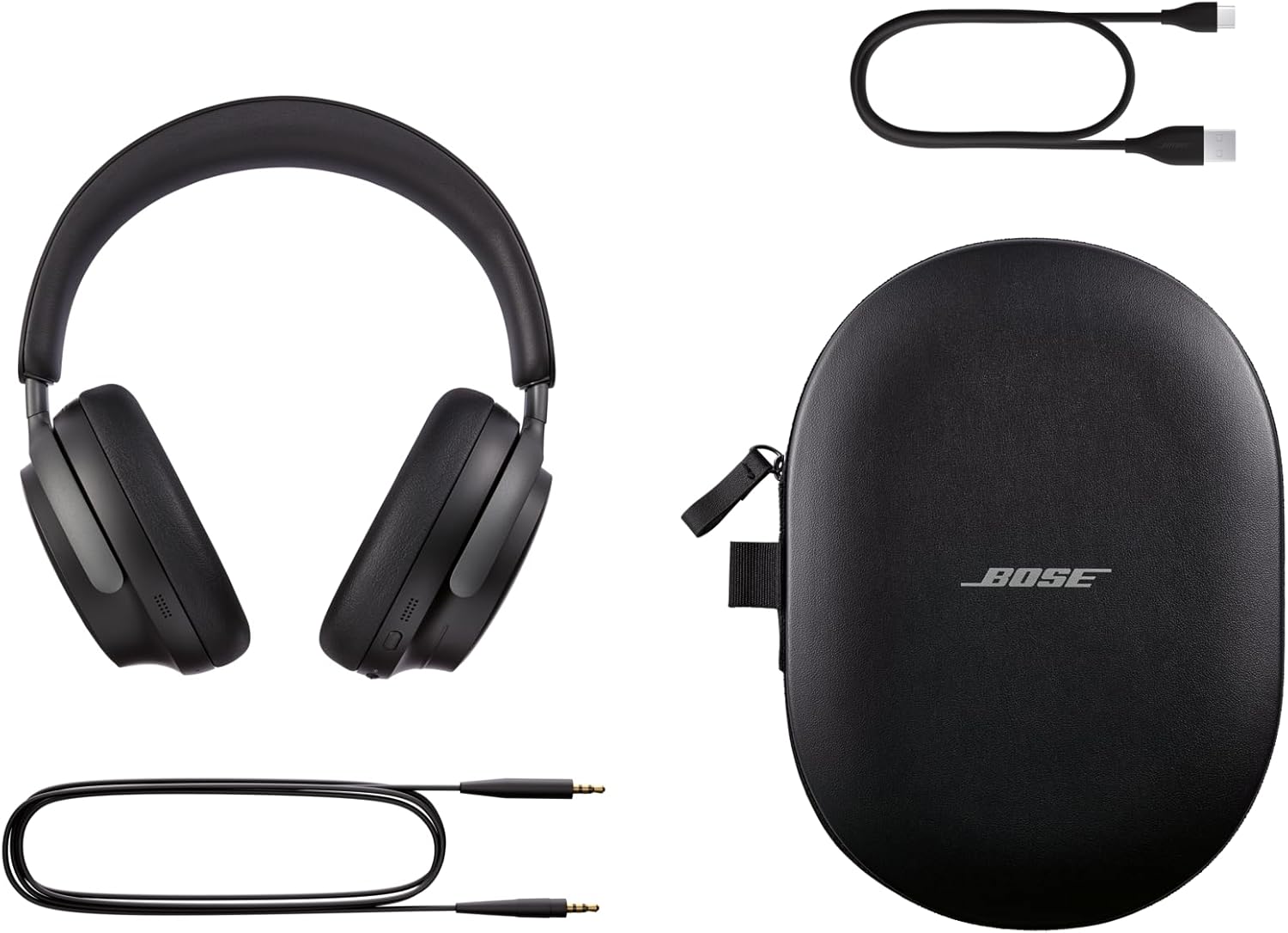 Bose QuietComfort – Auriculares ultra inalámbricos con cancelación de ruido con audio espacial, audífonos sobre la oreja con micrófono, hasta 24