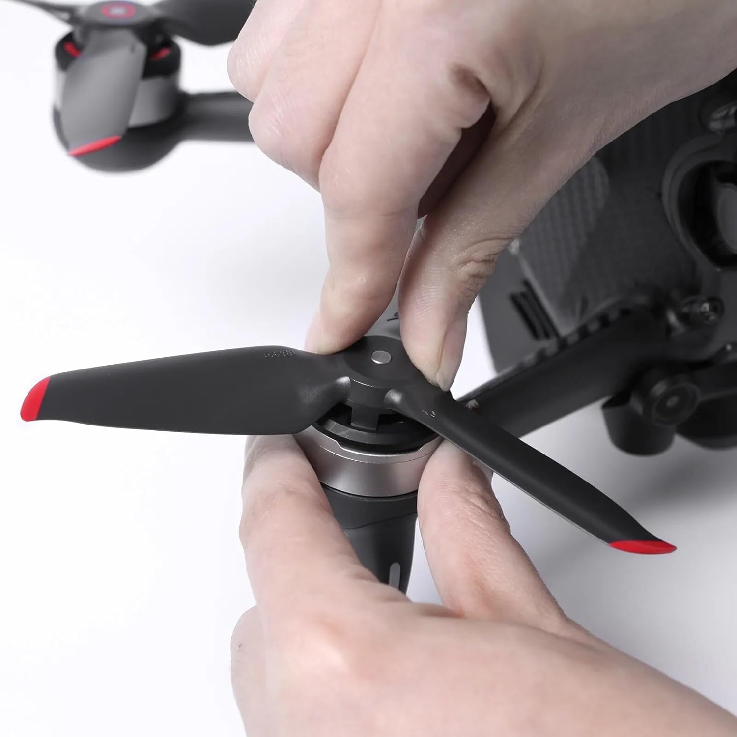 XNasu for D-JI F-PV 5328S Propellers Quick-Release Props with Gift Arm Stickers Drone Accessories (Color  Silver 1 Pair)