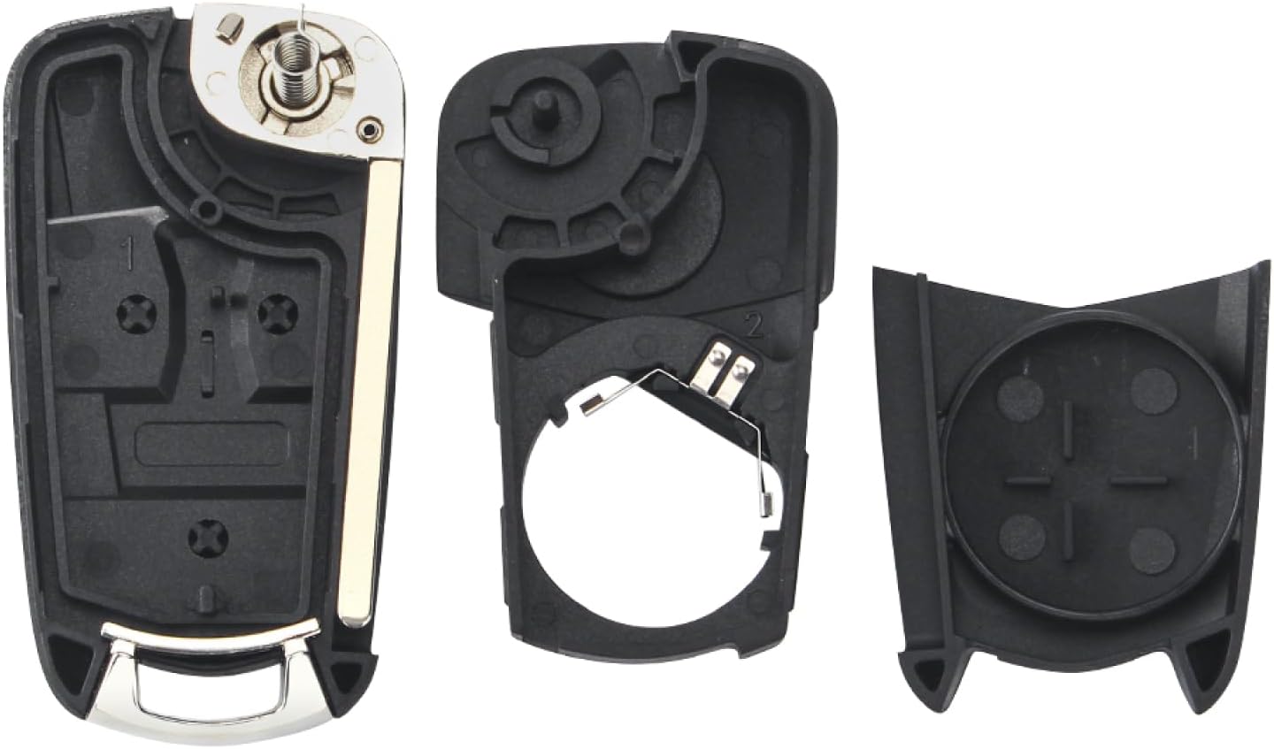 Fundas para llave de coche para Opel Astra Corsa Vectra Zafira, funda plegable para llave de coche, 2 botones