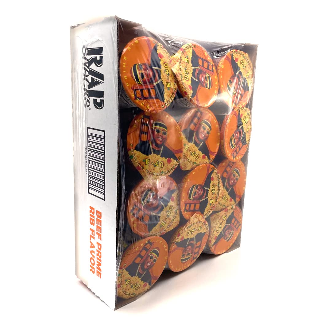 Rap Snacks Beef Prime Rib ICON – Fideos Ramen E-40-Pack de 12