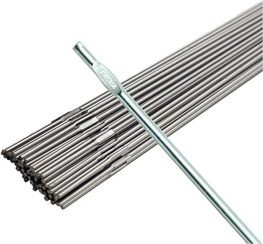 WeldingCity Varilla de soldadura TIG ER5356 de 2 libras de aluminio 5356 116 pulgadas (0.063 in) x 36 pulgadas (35.984 in)  Paquete de 2 libras