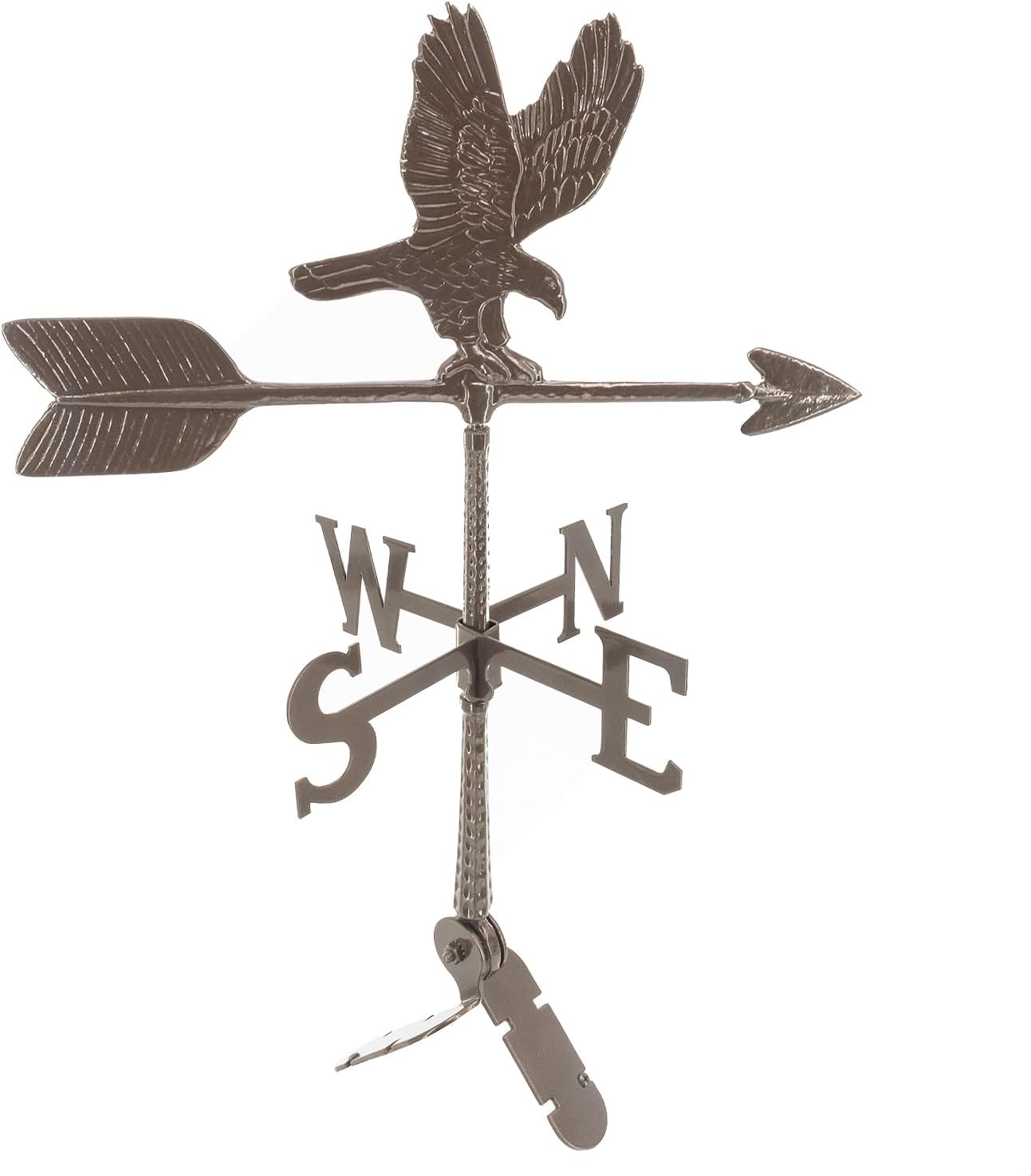 Veleta de aluminio Eagle de 24  – Veleta al aire libre con adorno – Decoración de techo de metal – Montaje incluido (4 a elegir) – Veleta de