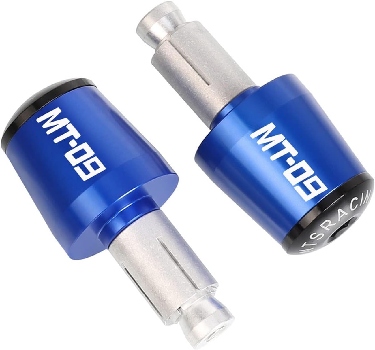 Empuñaduras de manillar de motocicleta de 78 pulgadas, 0.866 in, extremos de la barra de la manija del extremo, tapón deslizante para Yamaha MT-09