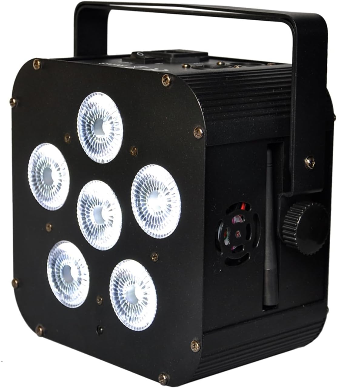 Luces de fiesta portátiles DJ discoteca, 6x18w Rgbaw UV 6in1 batería alimentación inalámbrica DMX LED Par luz para iluminación de escenario