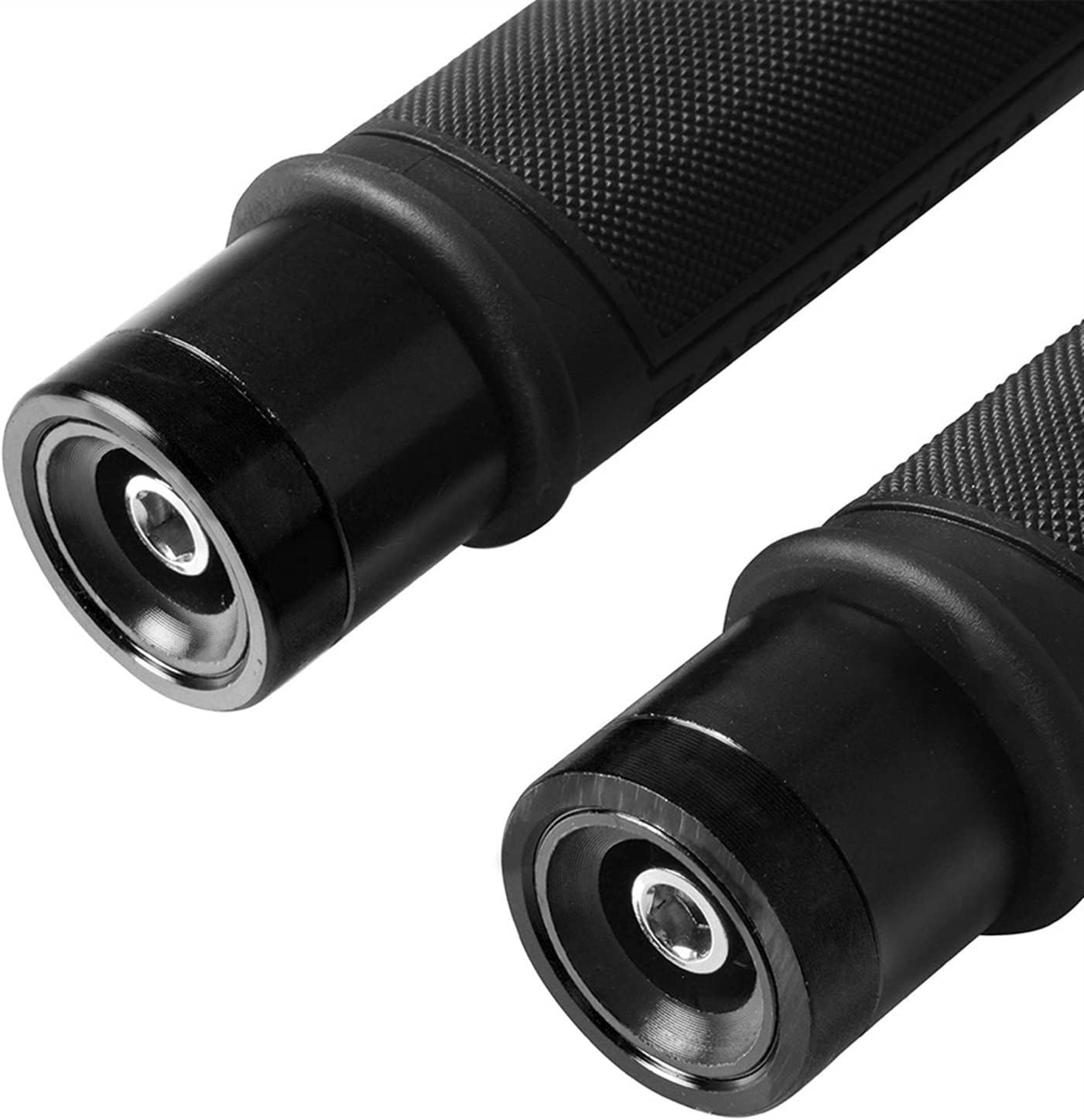 Manijas de manillar de goma de aluminio para motocicleta de 78 pulgadas con tapas de extremos de barra para Yamaha YZF-R15 YZF600 R1 R6 R6S USA
