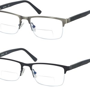 Gafas de lectura bifocales sin línea progresivas multienfoque hombres lector multifocal luz azul computadora marco de metal gafas Gafas de lectura bifocales sin línea progresivas multienfoque hombres lector multifocal luz azul computadora marco de metal gafas