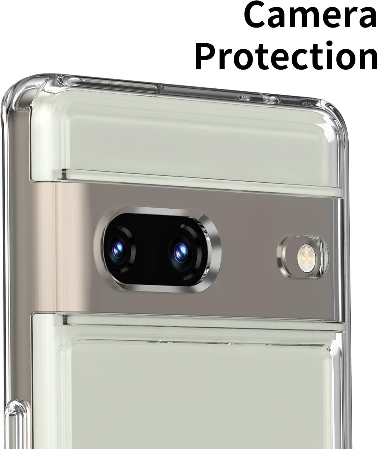 Funda diseñada para Google Pixel 7, funda para Google Pixel 7 con protector de pantalla de vidrio templado, compatible con carga inalámbrica,
