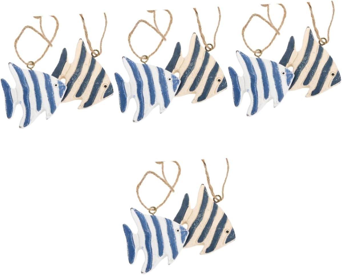 Abaodam 8 Pcs Striped Fish Skewers Home Decorations Home Accessories Mariposas Decorativas para Pared Fishing Decorations Fishing Accessories Lake