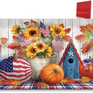 Funda para buzón de otoño americano – Tamaño estándar – Briarwood Lane Funda para buzón de otoño americano – Tamaño estándar – Briarwood Lane