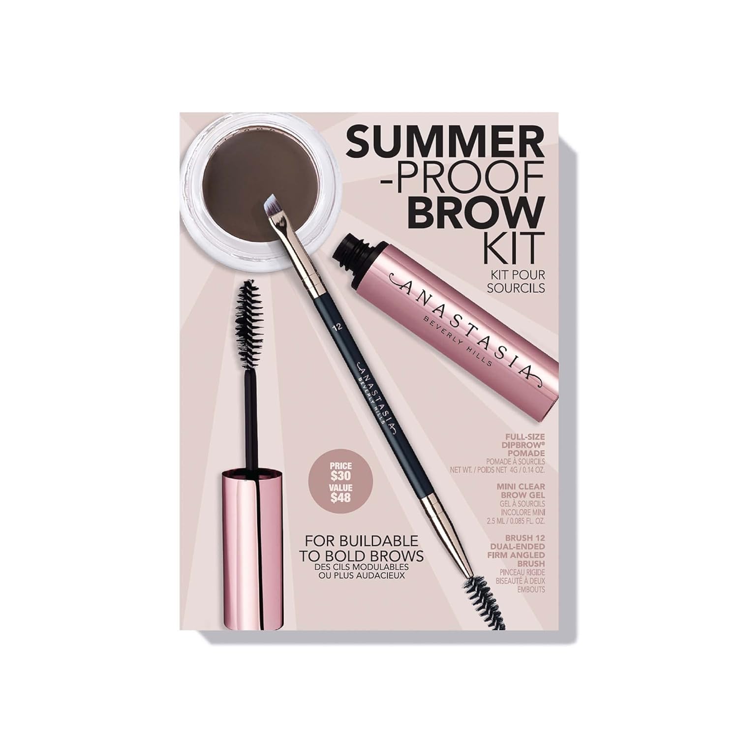 Anastasia Beverly Hills – Kit de cejas a prueba de verano