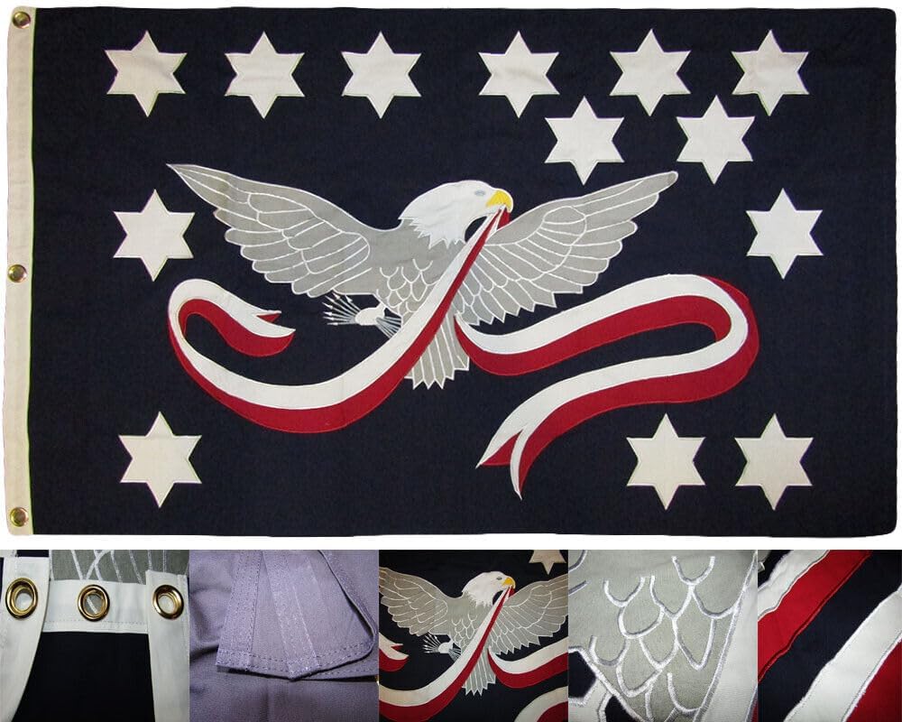 Bandera de Whisky Rebellion bordada de alta calidad 3×5 100% algodón con ojales de 3 x 5 pies