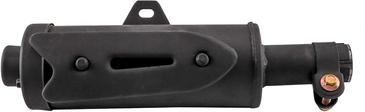 Fuerduo Tubo de escape de silenciador de 1.102 in 1 18 pulgadas para ATV Quad Go Kart 50cc 70cc 90cc 110 125cc