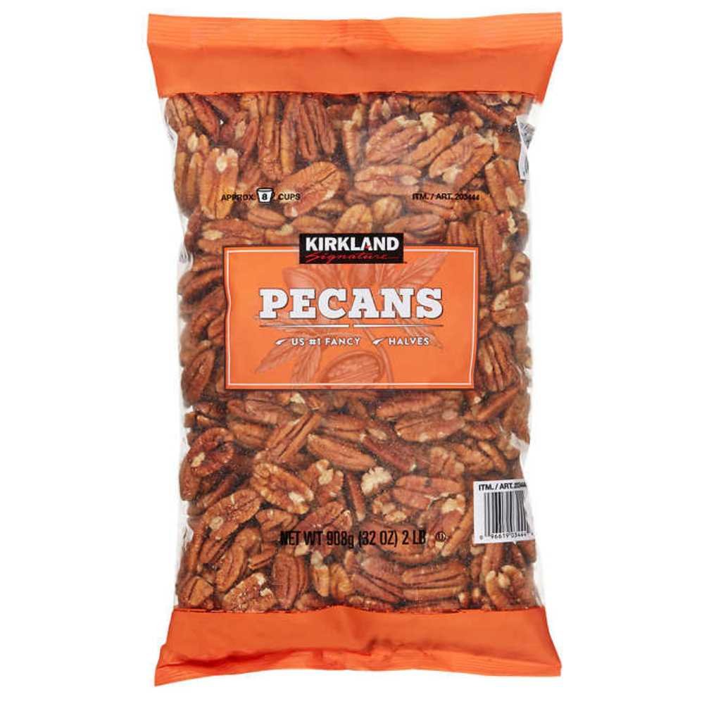 Kirkland Signature Paquete de piñones orgánicos y nueces, incluye piñones orgánicos Kirkland Signature (1.5 libras) y mitades de nuez (2.0 libras)