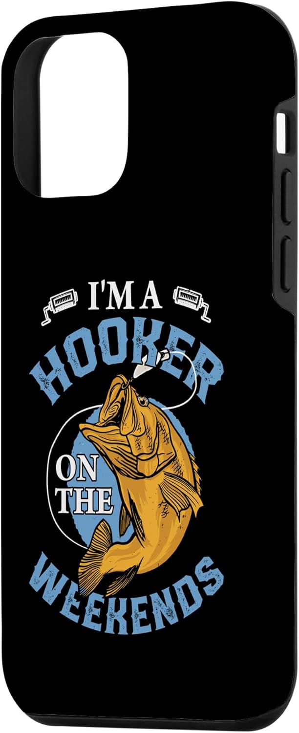 iPhone 12 mini Funny Bass Fishing Fisherman Adult Men Case