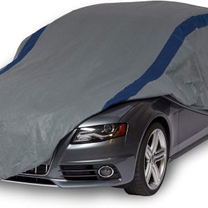 Funda para autos Duck Covers para proteger del clima, GrisAzul marino Funda para autos Duck Covers para proteger del clima, GrisAzul marino