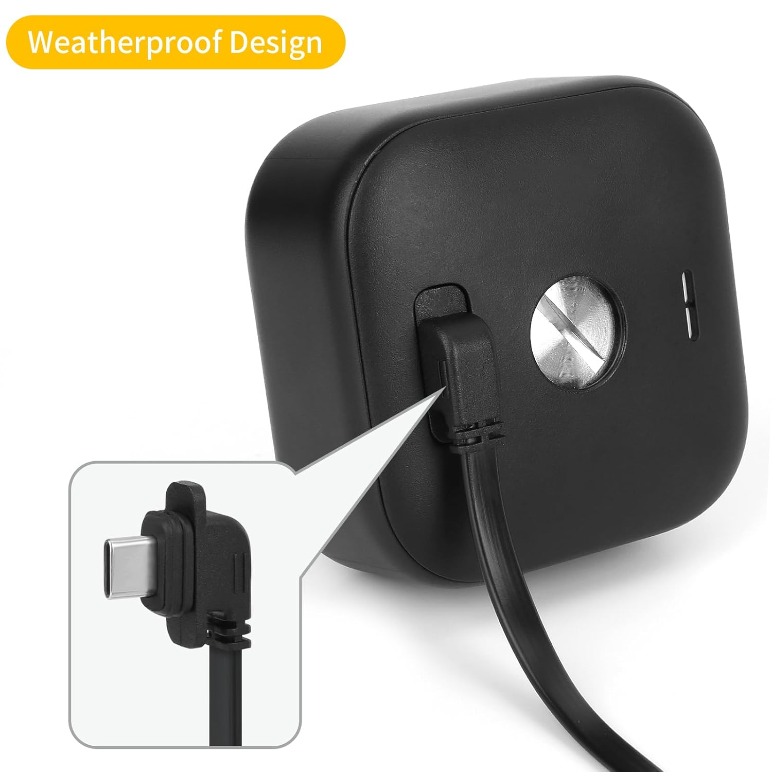 iTODOS Cable de alimentación y adaptador de 25 pies compatible con Blink Outdoor 4 (4. generación), resistente a la intemperie, para exteriores,