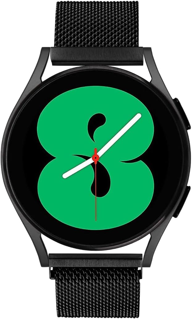 Dniieo Paquete de 2 correas compatibles con Samsung Galaxy Watch 6 5 4 de 1.575 pulgadas, 1.732 pulgadas, 0.772 pulgadas, correa milanesa para