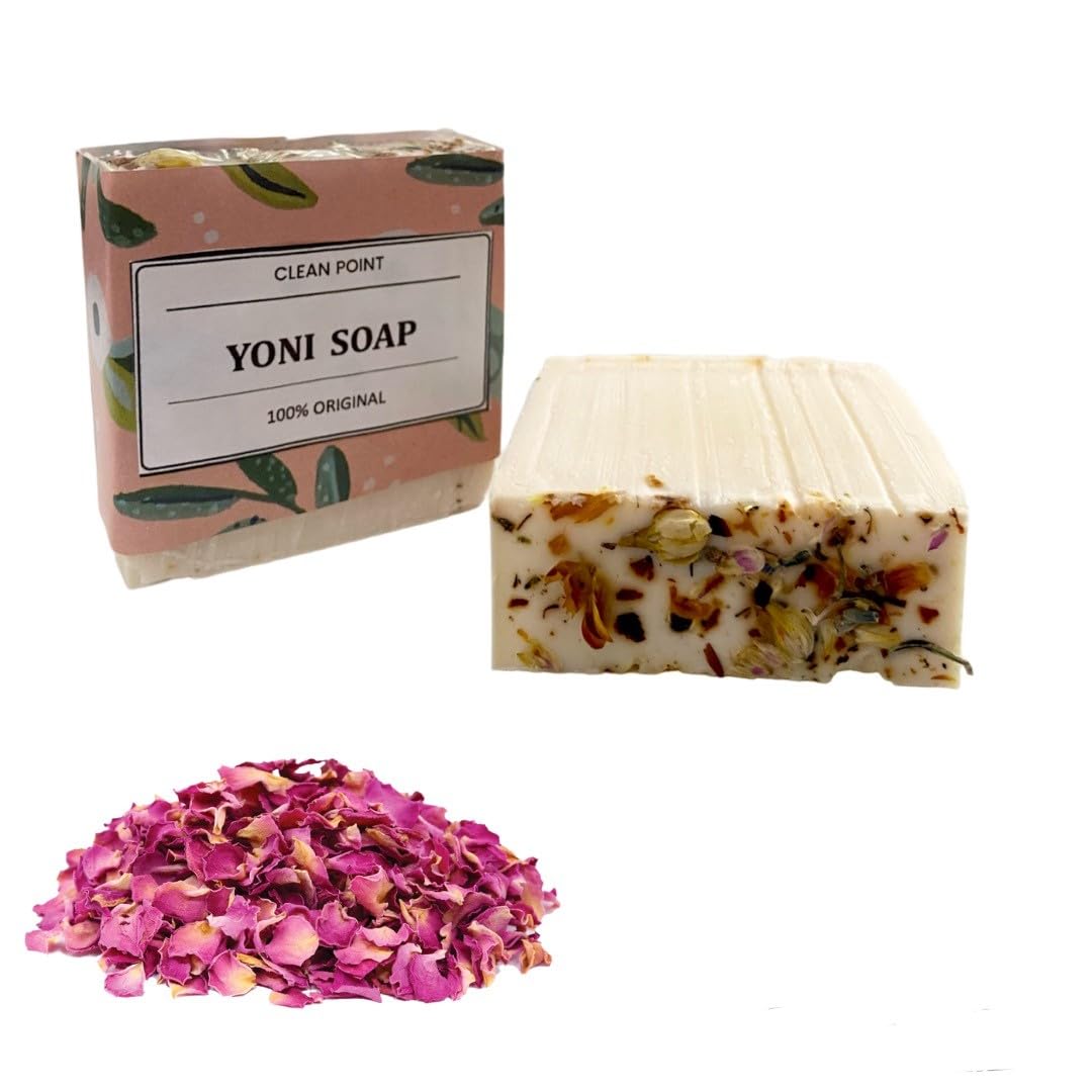 1 PCS Yoni Soap Bars for Women, (3.5 oz) Clean Point Solid Herbal Feminine Bar Herbal, 100% OriginalOEM100% Handmade Natural Yoni Bar PH Balanced &