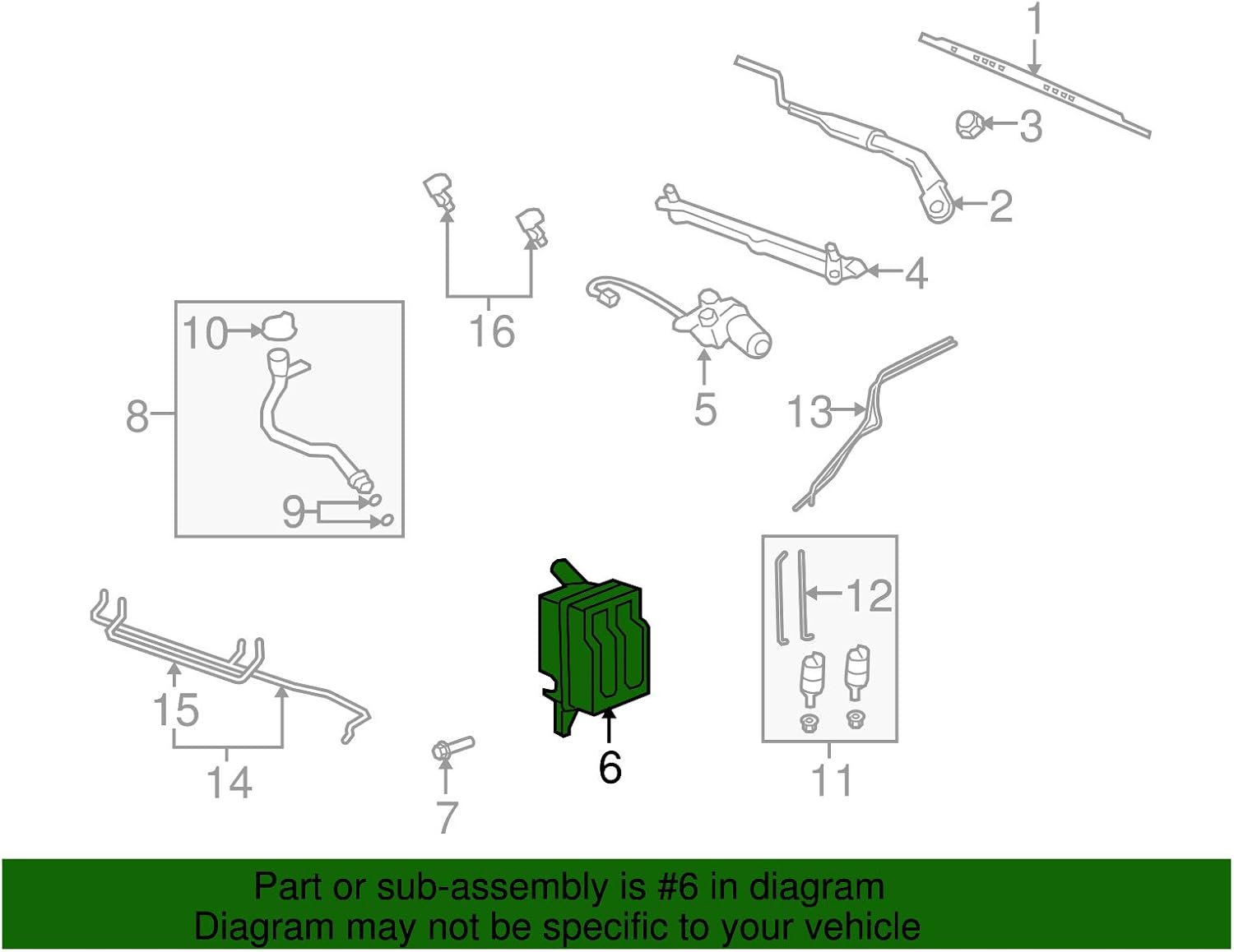 OEM NUEVO Depósito de Líquido Lavadora de Parabrisas Tanque 08-10 Vue 12-15 Captiva Sport