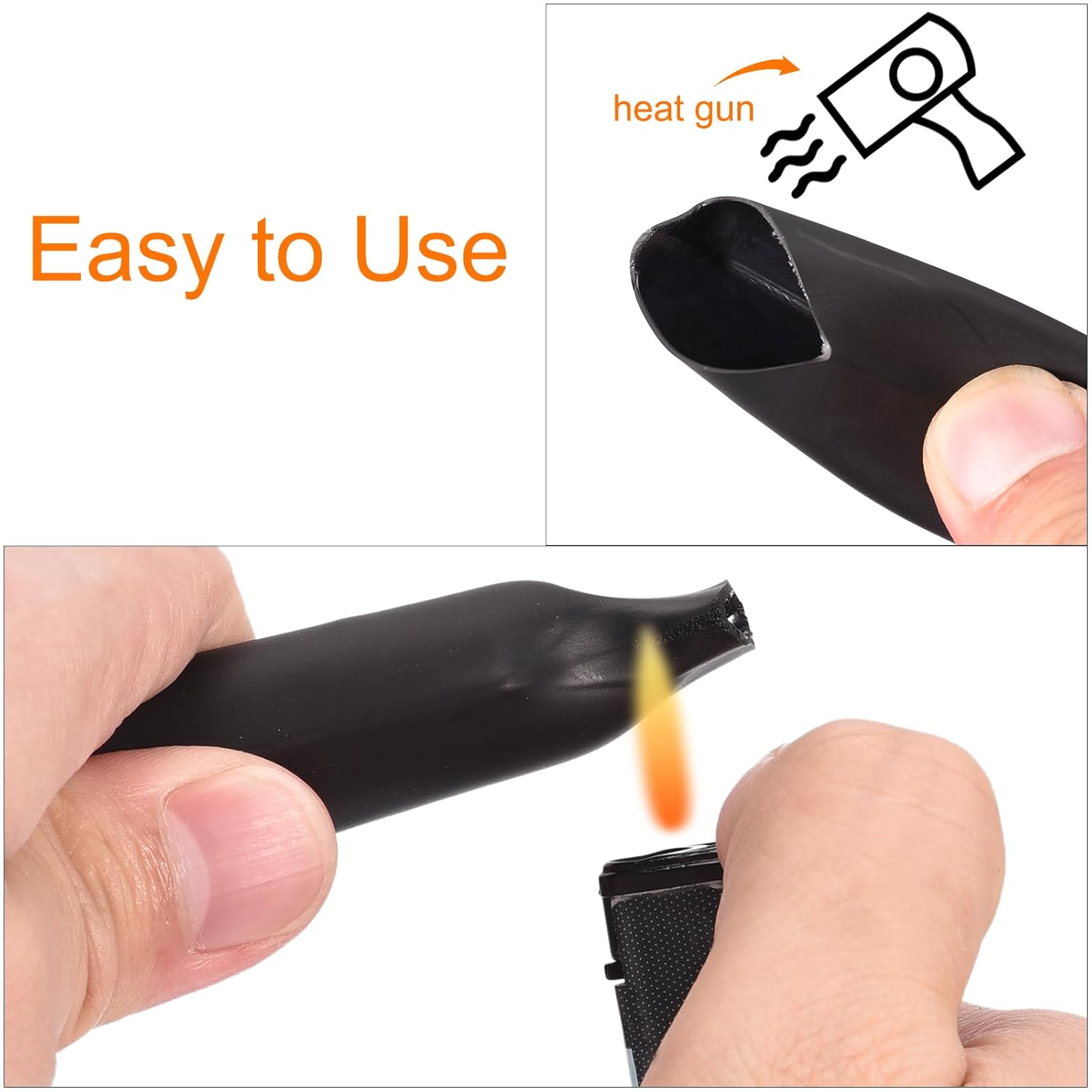 MECCANIXITY Tubo termorretráctil, relación 41, 1 pulgada de diámetro, 40 pies, con forro adhesivo, doble pared, tubo termorretráctil impermeable,