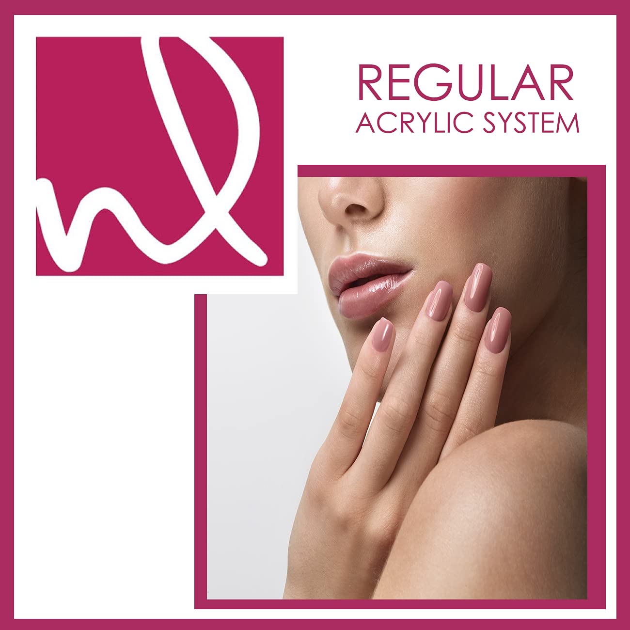 Nailite Regular – Polvo acrílico profesional para extensión de uñas, sistema de ajuste lento, fórmula EMA y efecto no amarillento, transparente (16