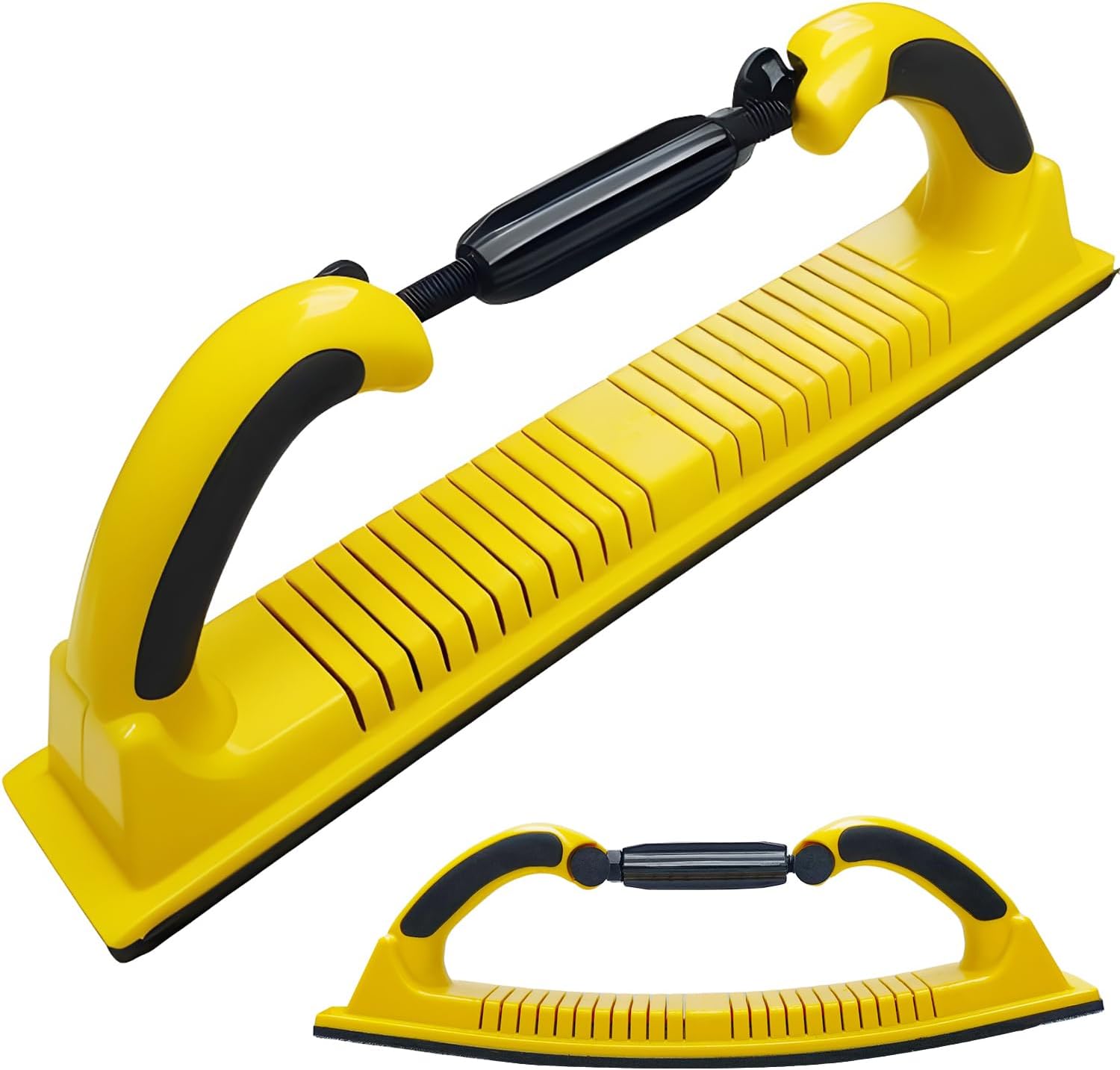 Bloque de archivo de lijado a mano ajustable Radius Flex de 2-34 pulgadas x 15-34 pulgadas con respaldo de gancho y bucle, utiliza rollos continuos