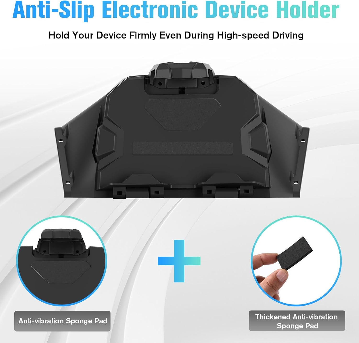 Soportes para dispositivos eléctricos con caja de almacenamiento, bandeja organizadora para Yamaha YXZ 1000, soporte de teléfono GPS para Ipad para