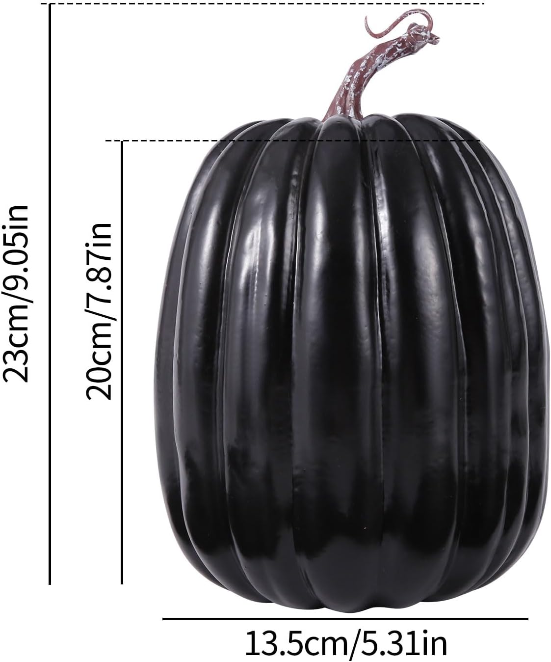 Yiiciovy Calabazas falsas grandes para decorar calabazas de espuma decorativas grandes para decoración de otoño, calabazas artificiales de plástico