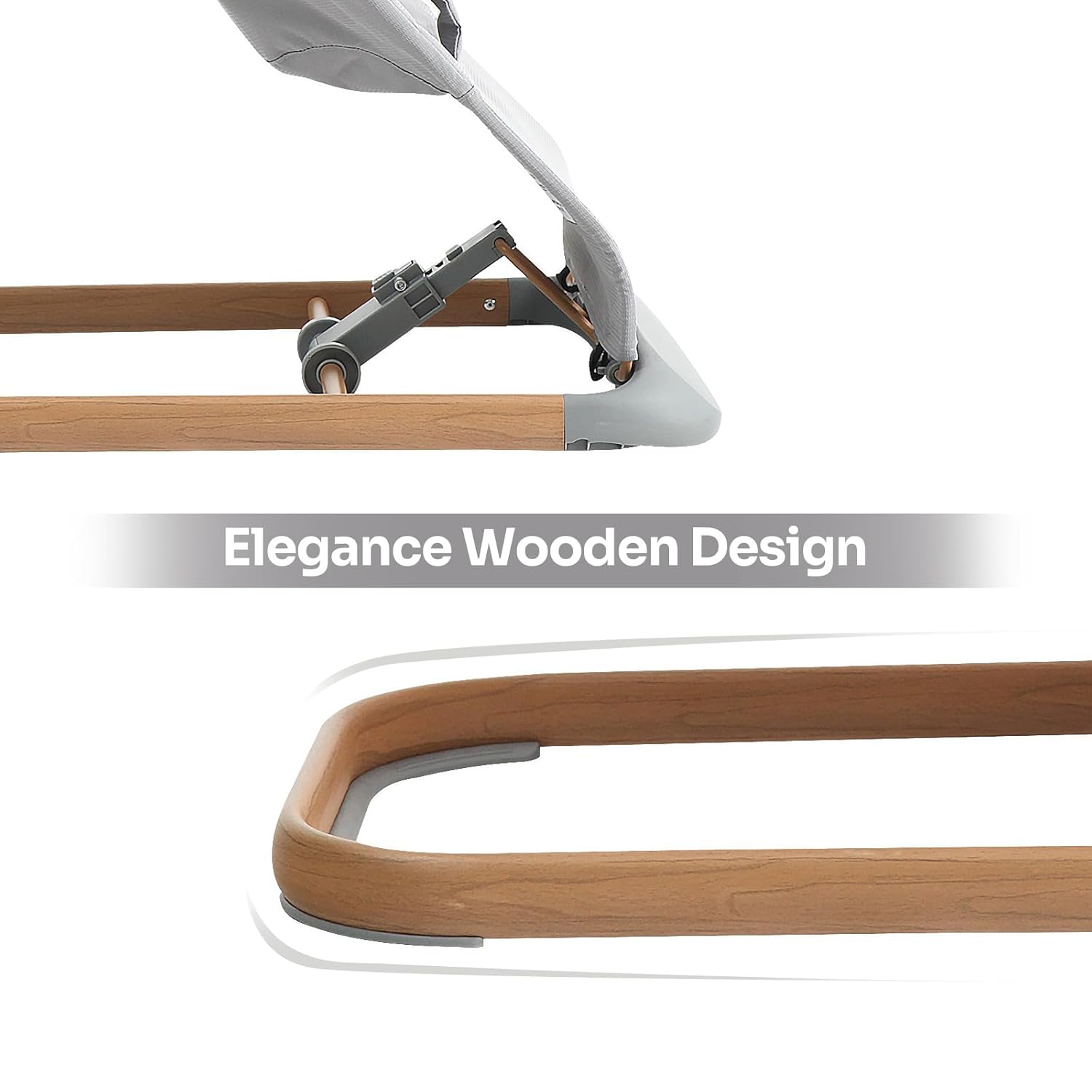 AMKE CooCon – Bouncer para bebé, asiento ergonómico para bebés con 3 posiciones reclinables, asiento de gorila portátil para recién nacido, diseño