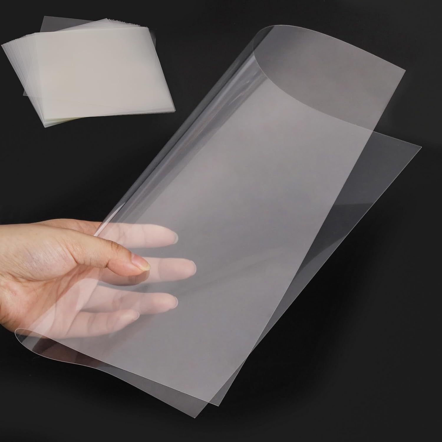 50 hojas de plantilla Mylar de 7.4 mil0.007 in, plantilla de Mylar transparente de 12 x 12 pulgadas para máquina de corte Cricut, corte láser