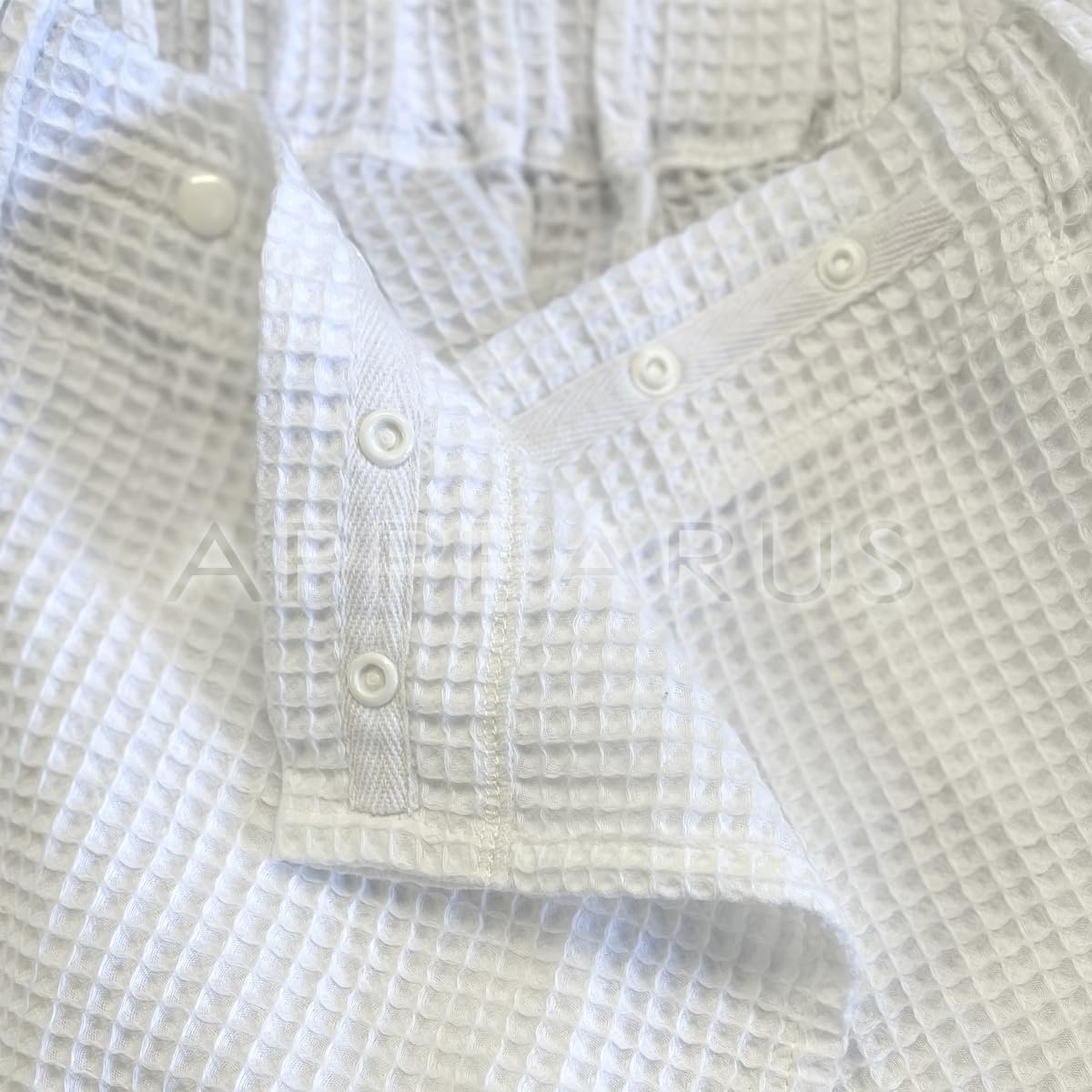 Toallas de baño de gofres para mujer, toallas ligeras y ajustables para spa, gimnasio, talla única, color blanco