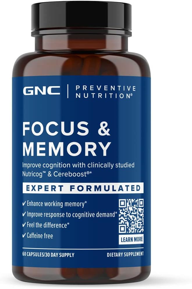 GNC Nutrición Preventiva Enfoque y Memoria – 60 Cápsulas