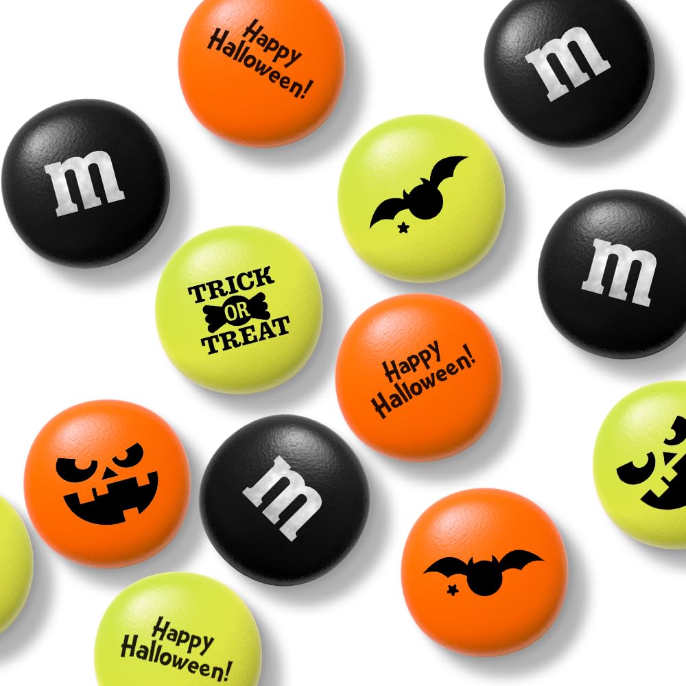 M&M’S Dulces de Halloween de dulce o truco, dulces únicos de Halloween para recuerdos de fiesta o bolsas de golosinas (juego de 30 unidades)