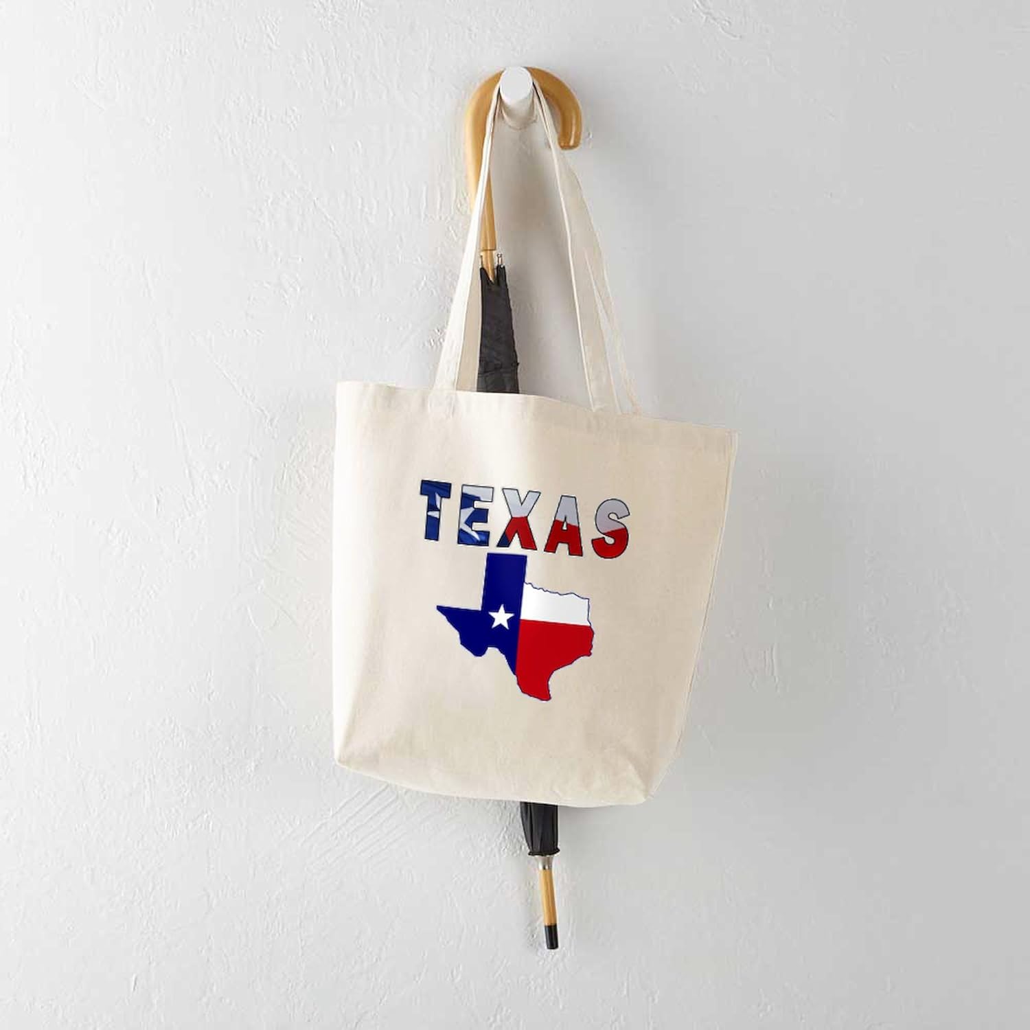 CafePress Texas Bluebonnets Tote Bag Natural Canvas Tote Bag, Cloth Shopping Bag