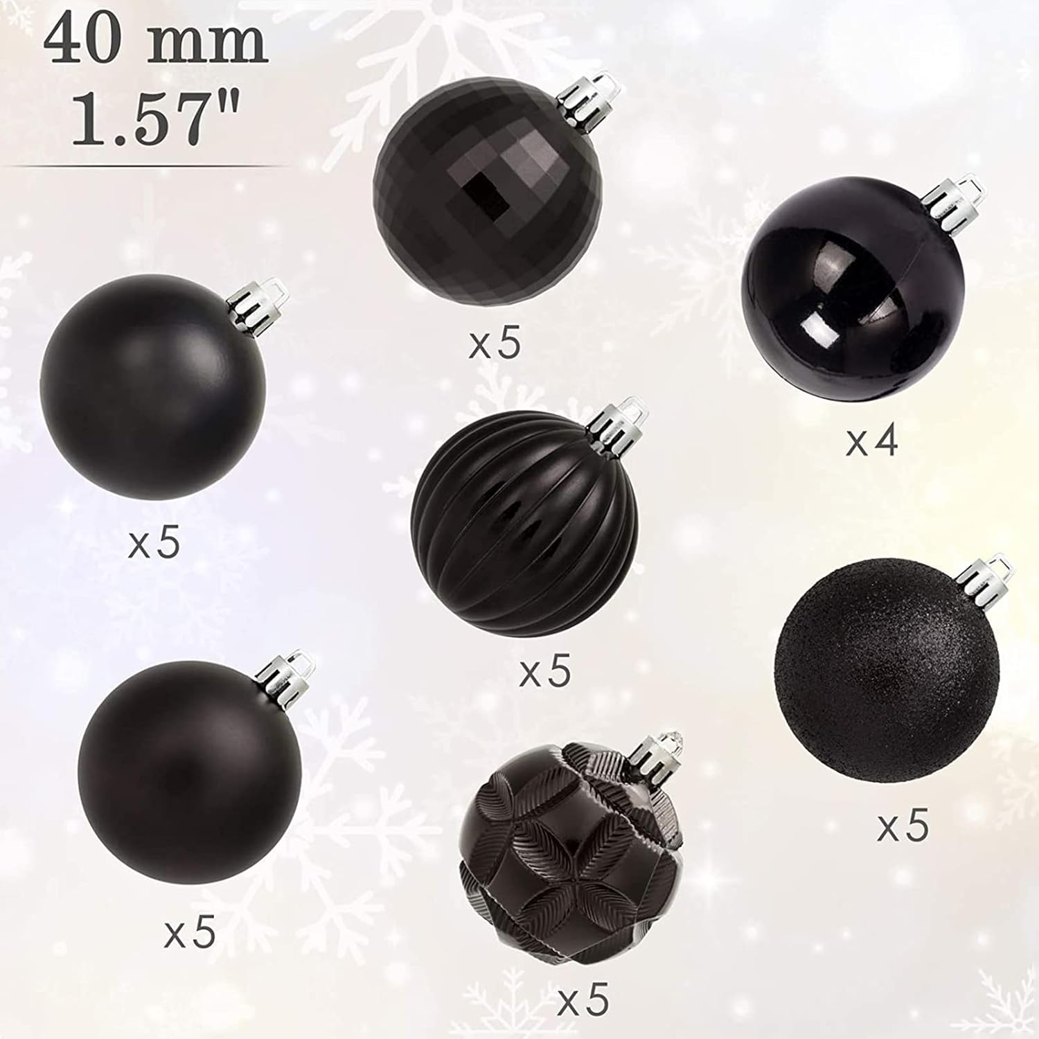 AMS – Bola de Navidad con miniadornos exquisitos, bolas coloridas, decoraciones colgante