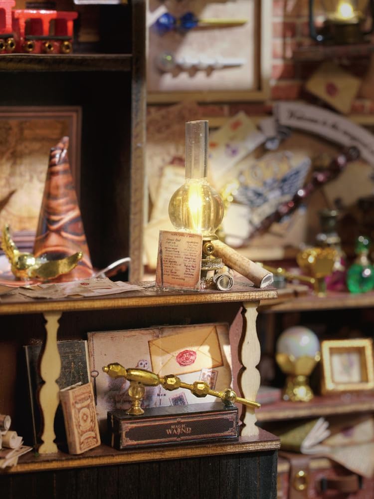 CuteQi – Kit de casa en miniatura, kit de casa de bricolaje, habitación creativa con muebles, kit de fabricación de casa pequeña con luz y música