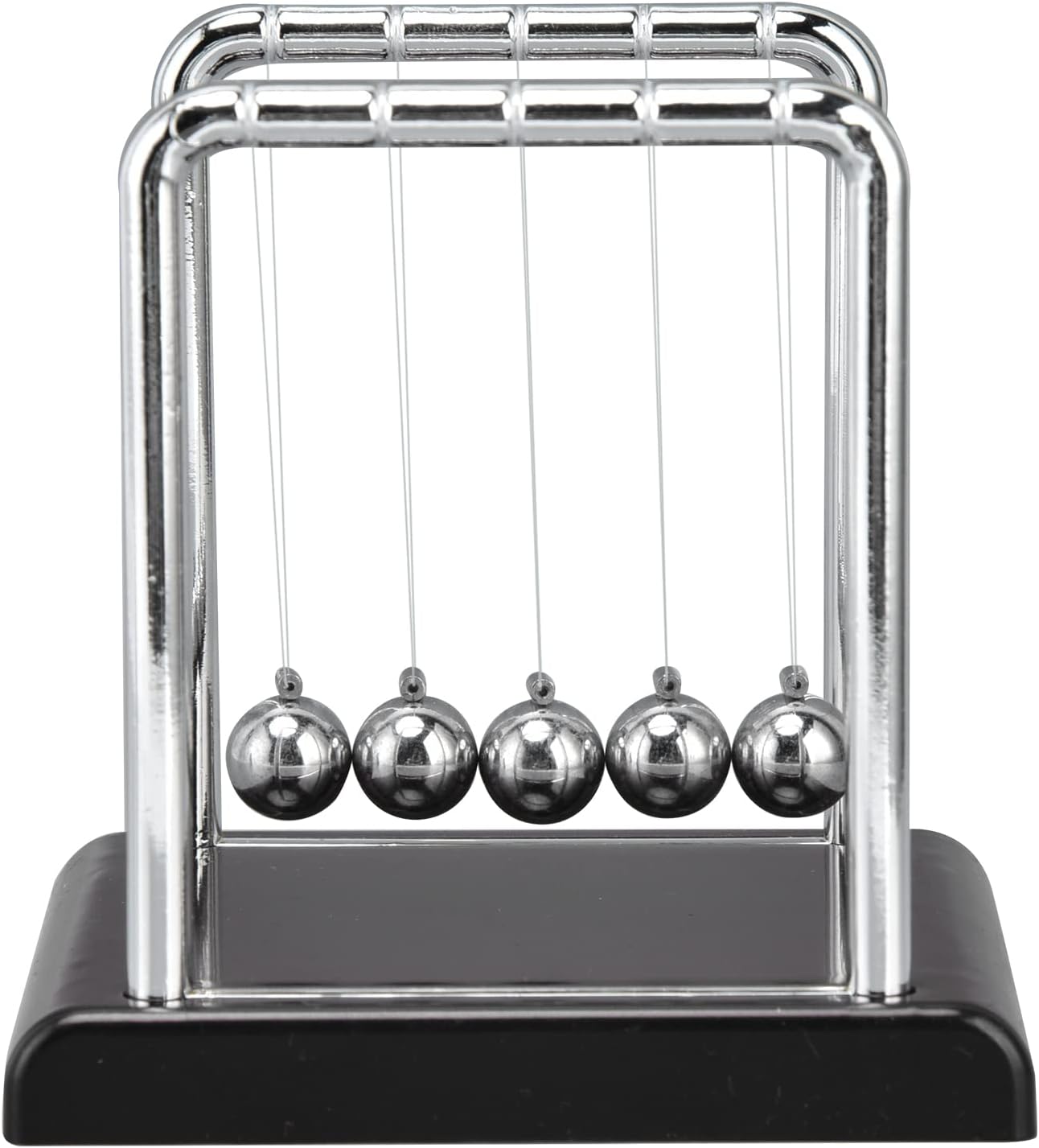 Pissente Bola de péndulo de equilibrio, bolas de péndulo de metal de equilibrio de cuna de Newtons, juegos de oficina, decoración de escritorio,