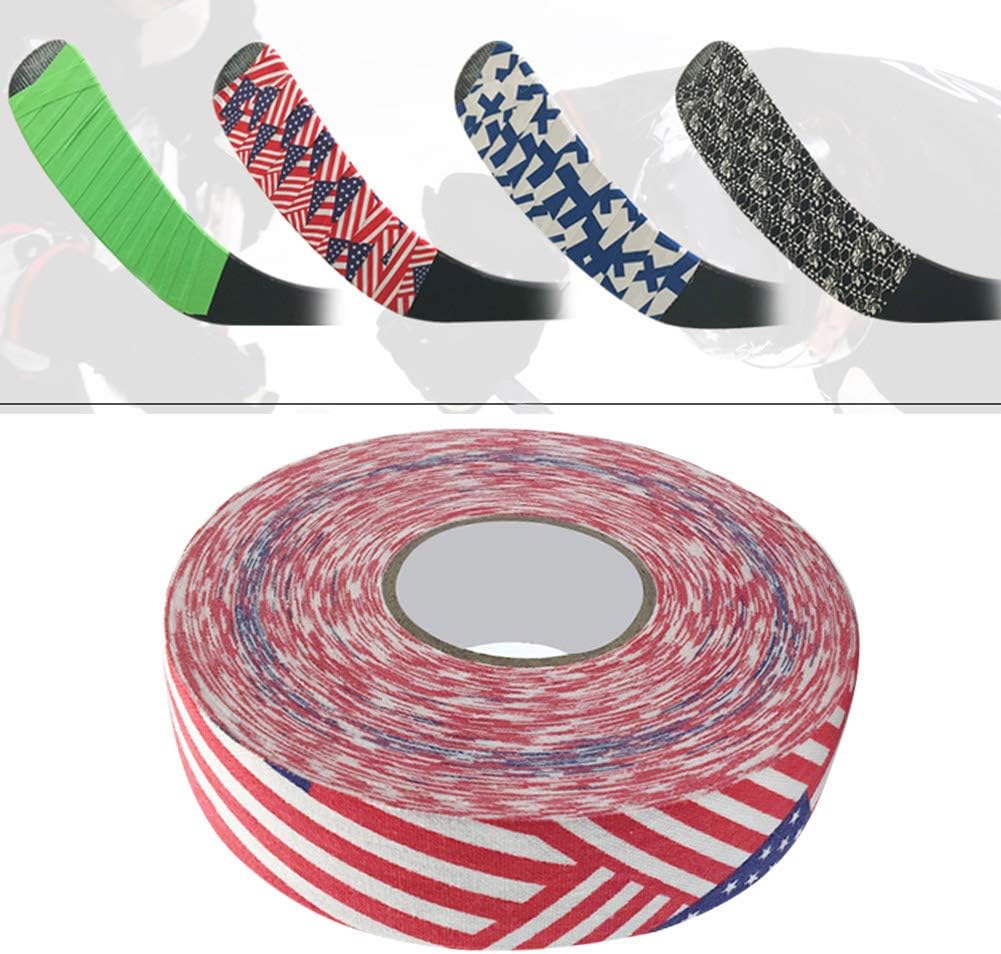 Cinta de lacrosse de 1.0 in x 82.0 ft, cinta protectora de hockey cinta de lacrosse cinta de agarre de hockey para palo de seguridad deportiva