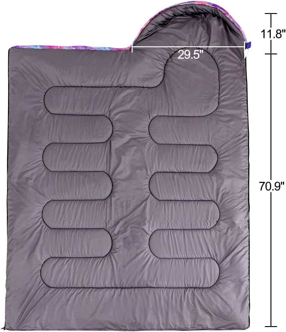Holawakaka Saco de dormir al aire libre para adultos, 3 estaciones, cálido clima frío, impermeable, ligero, bolsas de dormir para adultos,