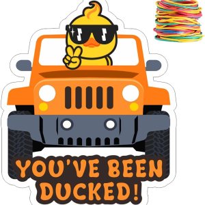 Waxvery Etiquetas de pato, You’ve Been Ducked, Cute Duck Tag, Duck Ducking, tarjeta de juego de pato, paquete de 35 unidades de 2.8 x 2.4, con Waxvery Etiquetas de pato, You’ve Been Ducked, Cute Duck Tag, Duck Ducking, tarjeta de juego de pato, paquete de 35 unidades de 2.8 x 2.4, con