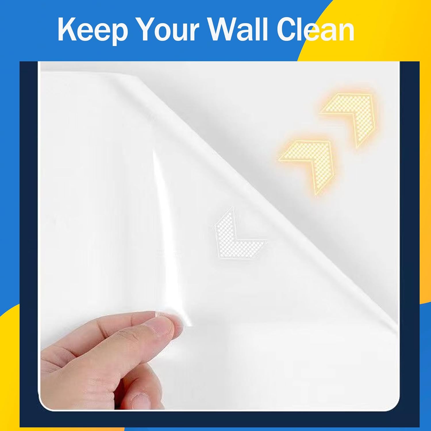 Película protectora de pared electrostática, protector de pared esmerilado, papel de contacto extraíble, película protectora estática mate,