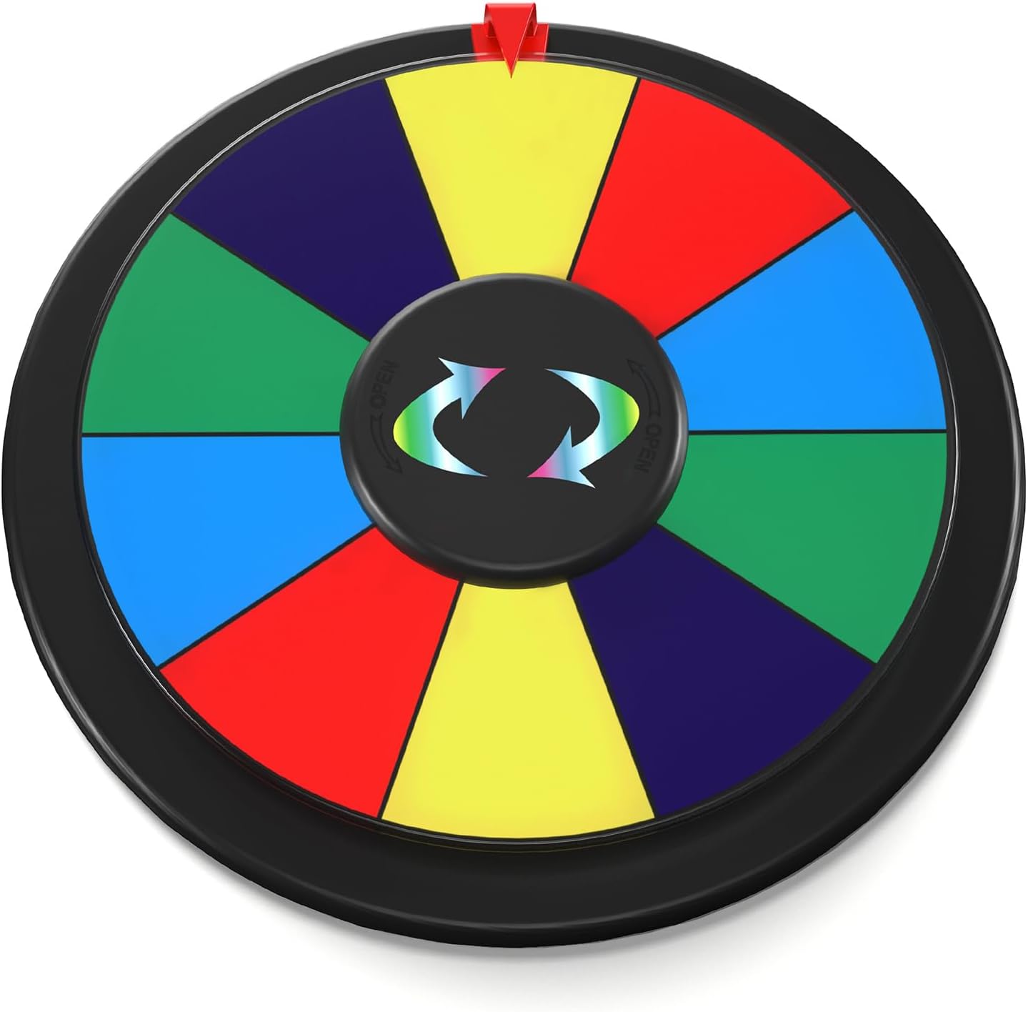 Rueda giratoria de premio de 10 pulgadas  Spinner de mesa colorido de doble cara  Gira la rueda de ruleta para carnaval, feria comercial, gana